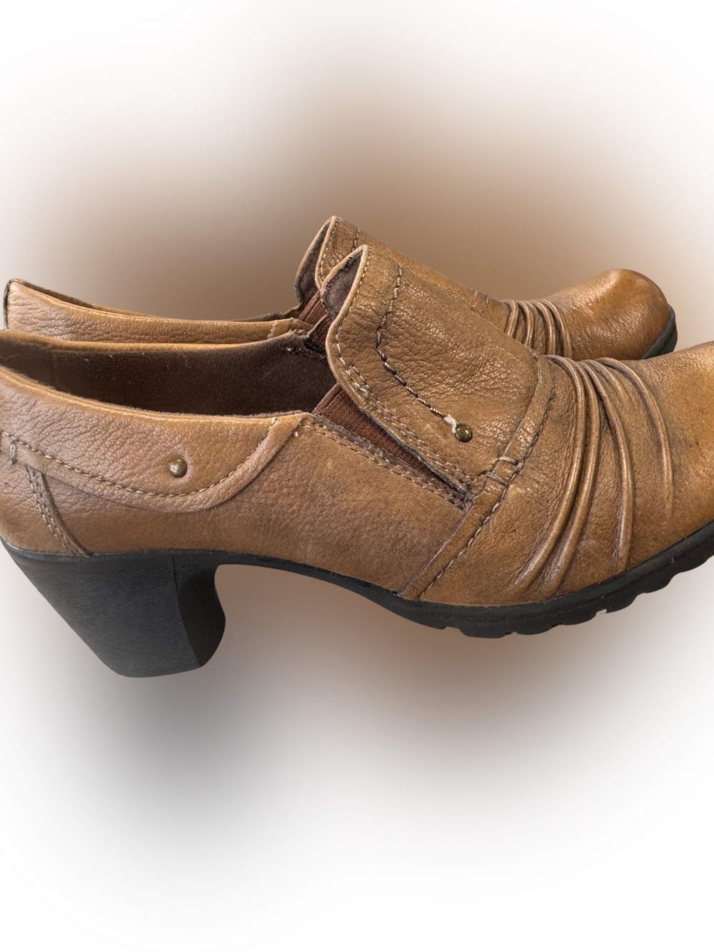 MICHEL M HANDCRAFTED LEATHER SHOES Brown COMFORT DURABLE Western Sz 9